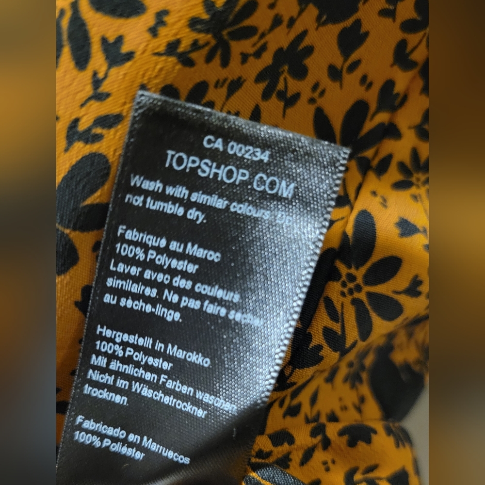 Topshop Ruffle Yoke Mini Dress - Picture 8 of 13